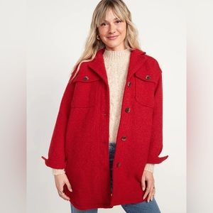 Old Navy Red Shirt Jacket (Shacket)